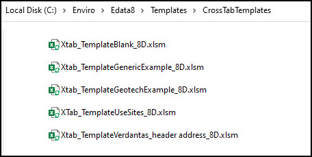 crosstab template files 8d