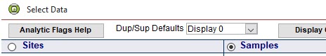 Default Duplicates and Superseded in Select Data form