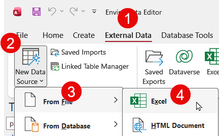 external excel file
